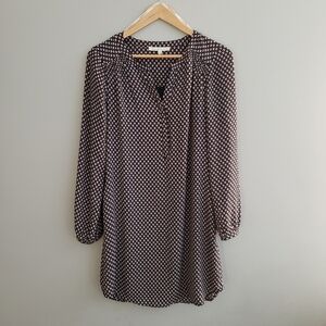 Navy‎ blue Daniel Rainn chiffon dress med